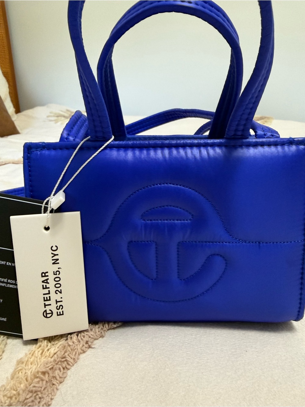 Telfar Electric Blue Mini Tote Bag